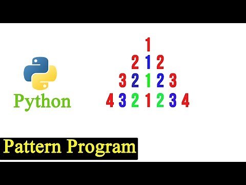 Python Pattern Program - Number Pattern (Printing Numbers in Pyramid Shape)