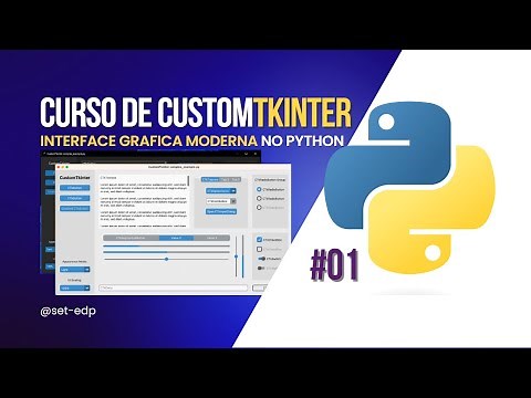 Criando uma interface Grafica Moderna em Python com 3 Linhas de Codigo - Aula01 || #python #tkinter