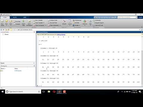 Tutorial 5, Declearing Array in Matlab
