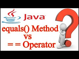 .equals() vs == operator | Difference between equals Method and == Operator in Java Tutorial