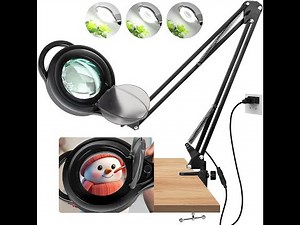 Product review on 10X Long Magnifying Glass with Light and Stand