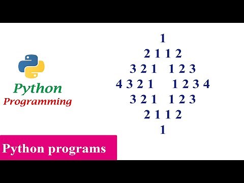 Python Pattern Program - Diamond Number Pattern