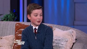 Thanks for a great afternoon, Ms. Kelly! You can watch the whole interview on The Kelly Clarkson Show today! | Iain Armitage