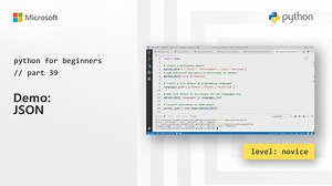 Python for Beginners [39 of 44] Demo: JSON