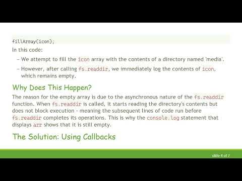 How to Fix an Empty Array After Calling fs.readdir in Node.js