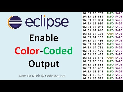 Eclipse: Enable Color Coded Output