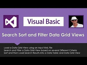 VB Search Sort Filter Data Grid Views and Data Tables in Visual Basic VB.Net