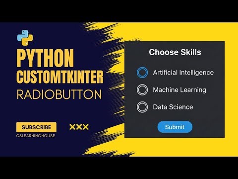 CustomTkinter Tutorial for Beginners | Create Radio Buttons Easily