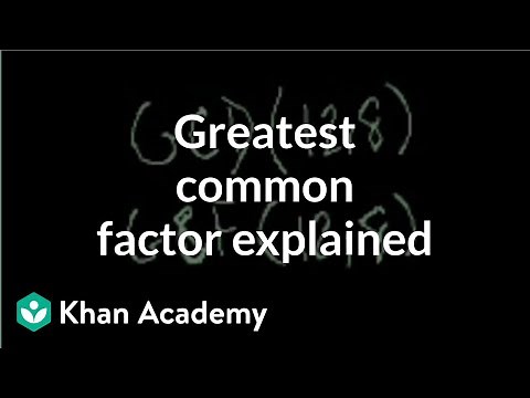 Greatest common factor explained | Factors and multiples | Pre-Algebra | Khan Academy