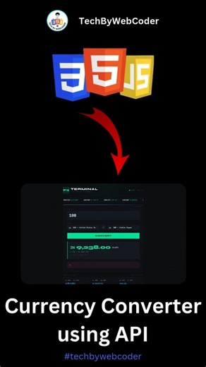 Day 06: How To Build a Currency Converter using API Using HTML, CSS & JavaScript (For Beginner)