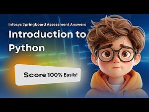 Infosys Springboard Introduction to Python Assessment Answers