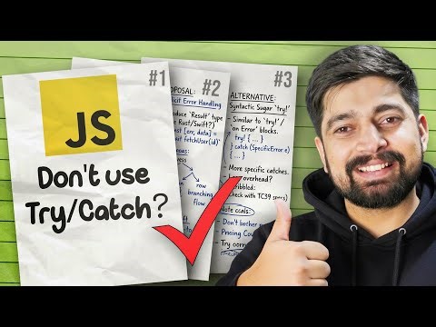 Try catch is dead in javascript or not 😁