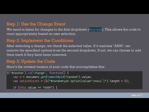 How to Dynamically Remove Select Options in JavaScript and jQuery