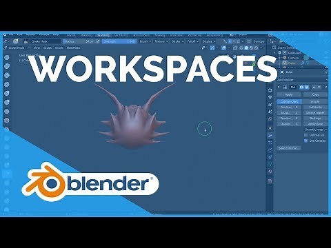 Workspaces - Blender 2.80 Fundamentals