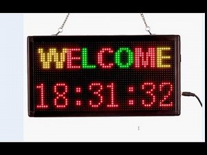 How to program 3 Colors LED Sign Tutorial