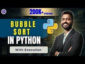 Lec-49: BUBBLE SORT in PYTHON 🐍 with Code 👩‍💻 👨‍💻DSA in PYTHON 🐍