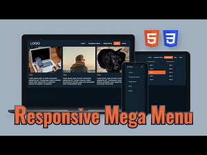 Responsive Mega Menu and Multi Level Dropdown | Animations | HTML, CSS, & JavaScript Tutorial (2020)