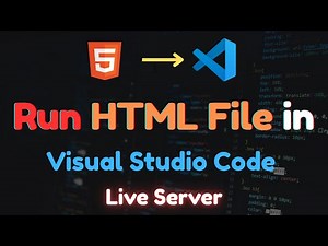 🔵 How to Run HTML File in Visual Studio Code Live Server