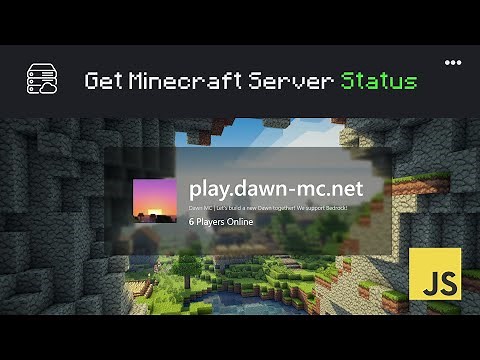 How to get a Minecraft Server's Playercount, MOTD, and Status using JavaScript