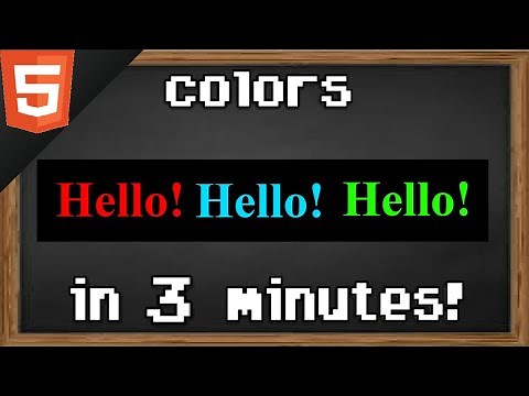 Learn HTML colors in 3 minutes 🖍️