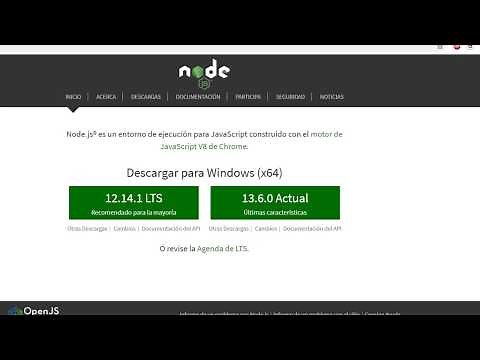 Descargar e instalar Node Js en Windows 10