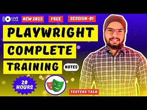 Complete Playwright Training Session01 | Playwright with TypeScript | Playwright Automation Tutorial