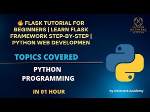 🔥 Flask Tutorial for Beginners | Learn Flask Framework Step-by-Step | Python Web Developmen