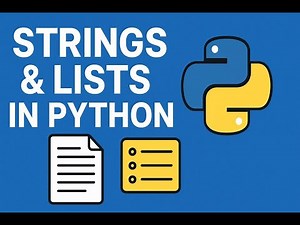 🔤 Python Strings & Lists | Beginner-Friendly Guide 🚀