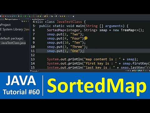 Java Tutorial #60 - Java Sorted Map Interface with Examples (Map Data Structure)