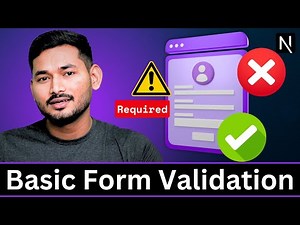 Basic Client Side Form Validation | Mastering Server Actions | Next.js Full Course | S11 Ep.4