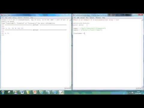 Multidimensional Array - Python 3.3