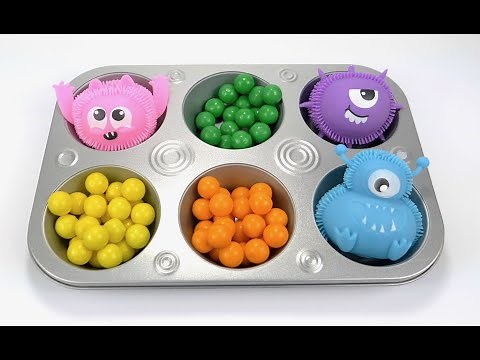 ASMR best satisfying and relaxing sounds for kids. Colorful and fun!