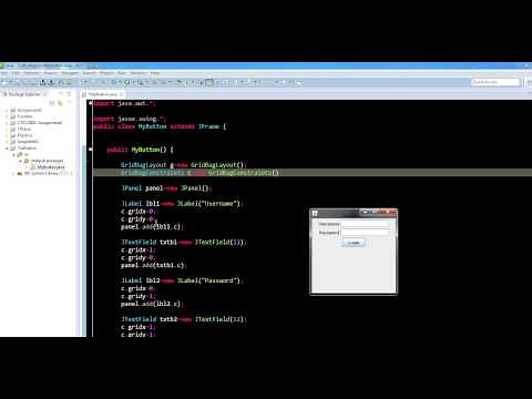 Java Tutorial 3: Layouts GridBagLayout