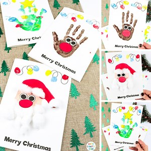 Handprint Christmas Cards