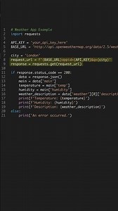 Create a Weather App with Python