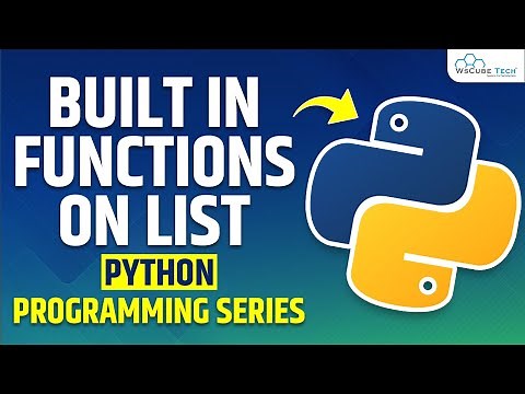 Python Programming Built-In Functions on List - Complete Tutorial.