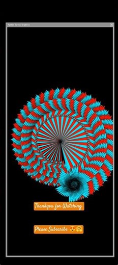 🔥 Amazing Rotating Python Turtle Animation | Hypnotic Colors | Satisfying Graphics Design