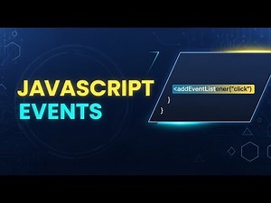 JavaScript Events Explained Simple | Beginner Friendly Event Handling Tutorial