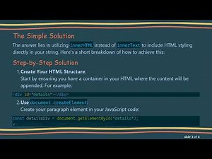 Styling Text with innerHTML in JavaScript