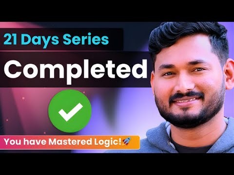 21 Days of Problem Solving with JavaScript Completed 🎉