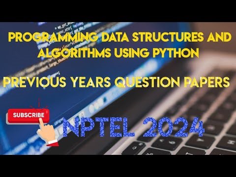 Programming Data Structures And Algorithms Using Python | Previous Years Papers Solved |