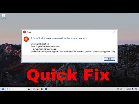 A JavaScript Error Occurred in the Main Process Message FIX [Guide]