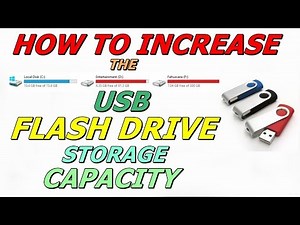 How to increase the USB Flash drive & SD Card storage capacity