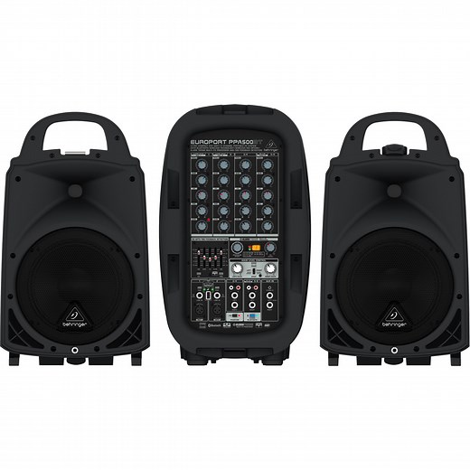 Behringer PPA500BT 6 Channel Portable PA System at Gear4music