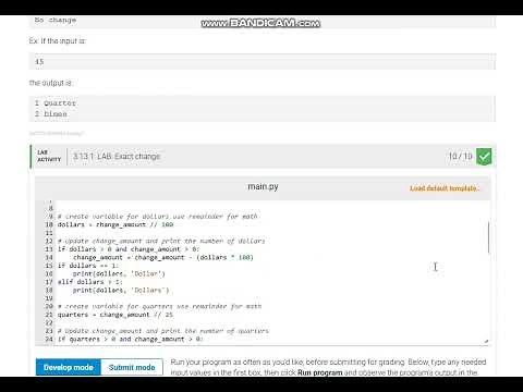 Python Lab Exact Change