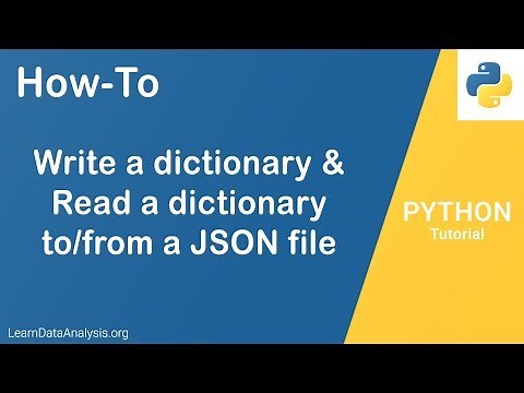 Write and Read Dictionary To JSON file in Python | Python Tutorial