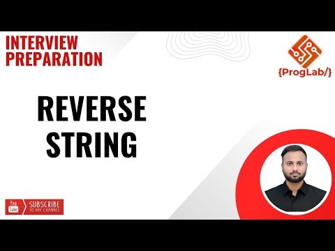 Reverse String Q2 #proglab #interview #java