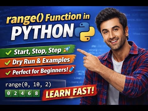 range() in Python 🔁 | Start, Stop, Step Explained