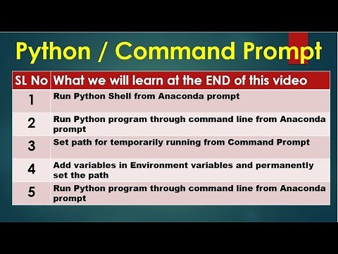 Python3 Basics # 1.1 | Set Path and Run Python Script using Command prompt