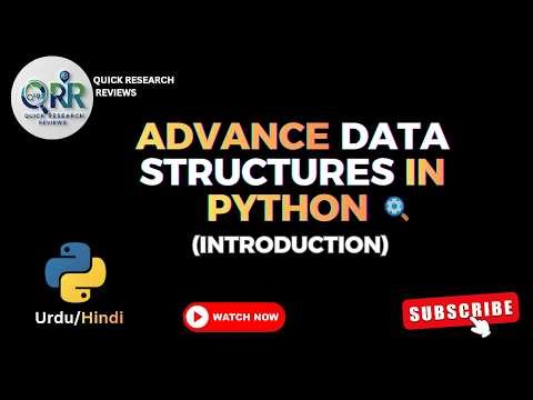 Introduction to Data Structures in Python | Advanced Python Series #1(Urdu/Hindi)